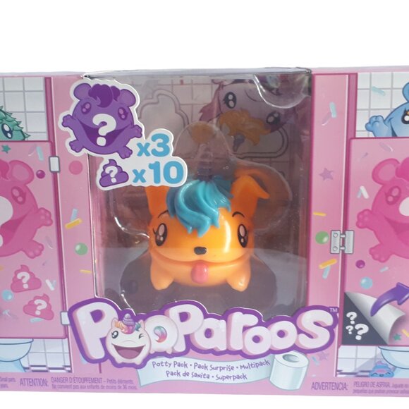 Pooparoos Potty 10 Surprises Multipack Pretend Play Unicorn Figure - Picture 3 of 3